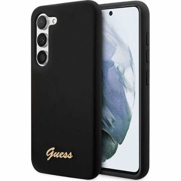 Guess Silikonový kryt s kovovým logem Guess pro Samsung G...