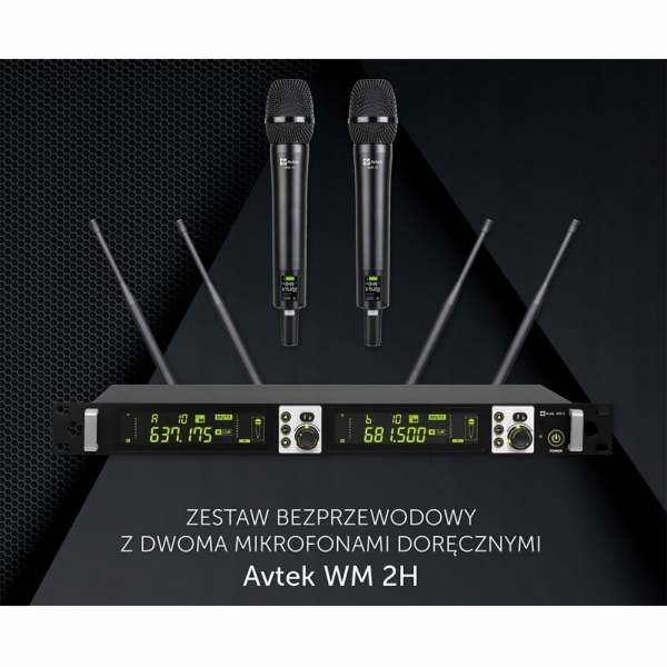 Avtek Bezdrátová sada WM 2H se dvěma ručními mikrofony