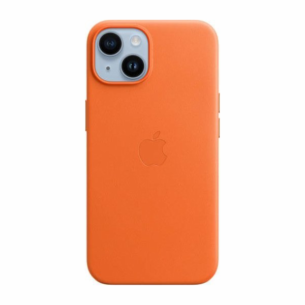 Apple KOŽENÝ POUZDRO MPP83ZM/A PRO IPHONE 14 ORANŽOVÉ ORI...