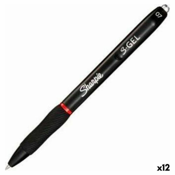 Sharpie Gelové pero Sharpie S-Gel, zatahovací, červené, 0...