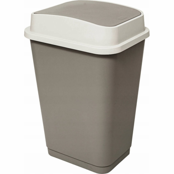 5five Odpadkový koš s výklopným víkem PLAST, 50 l