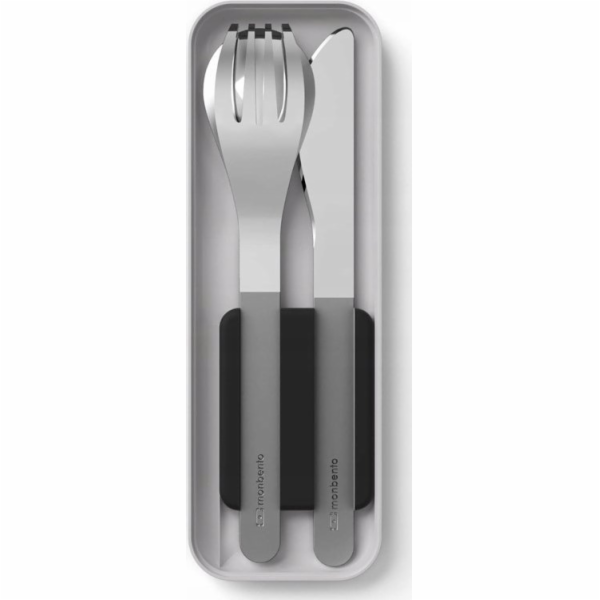 Monbento Cestovní sada příborů Monbento Slim Box Black