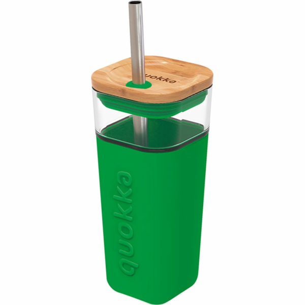 Quokka Quokka Liquid Cube - skleněný hrnek 540 ml s brčke...