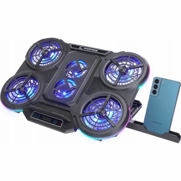 Rampage Chladicí podložka PROTE R6 10-17 RGB, nastavitelná