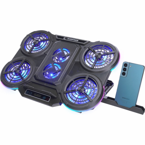 Rampage Chladicí podložka PROTE R6 10-17 RGB, nastavitelná