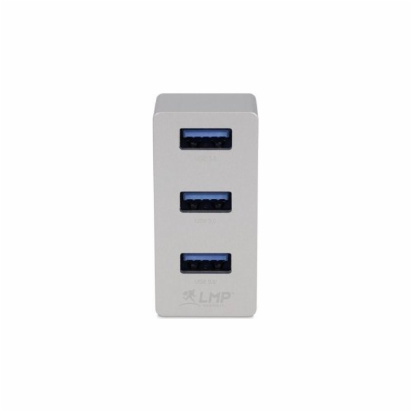 LMP USB HUB USB-C Tiny Hub, 3portový USB-A hub - stříbrný