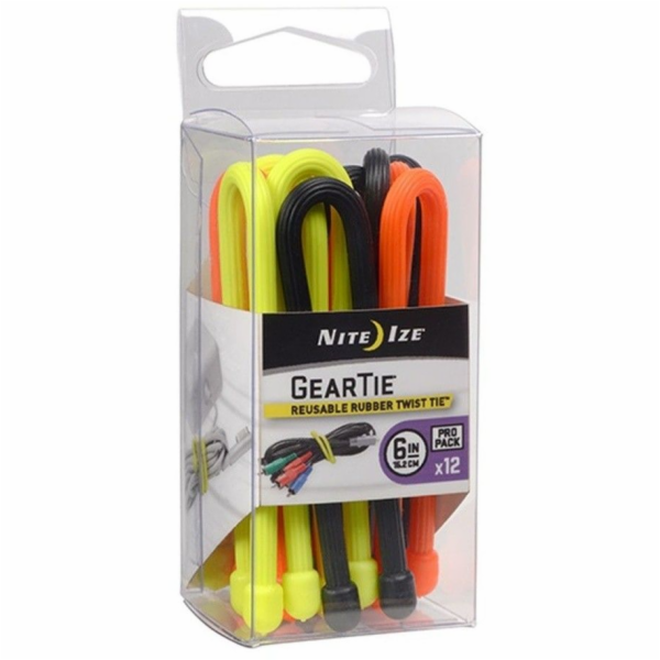 Nite Ize Organizer Gear Tie Original 6' gumová páska sada...