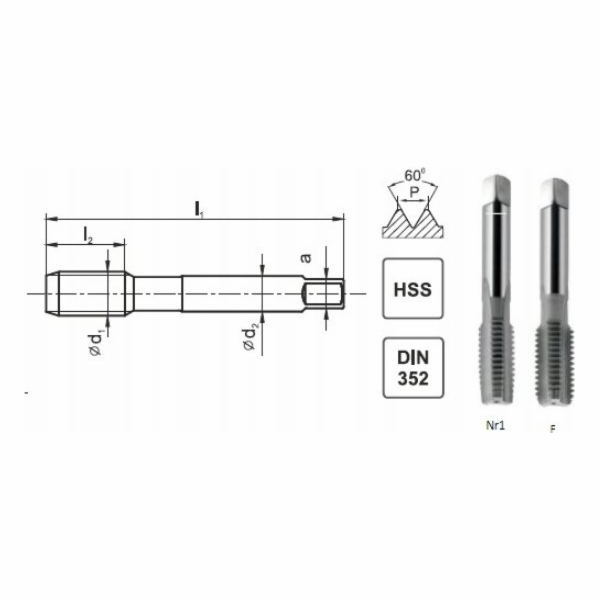 Fanar TAPS UNF 3/8-24 DIN-2181/2 (2B) HSS