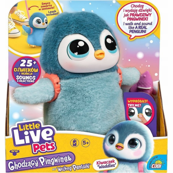 Cobi Interaktivní maskot Little Live Pets - chodící tučňá...