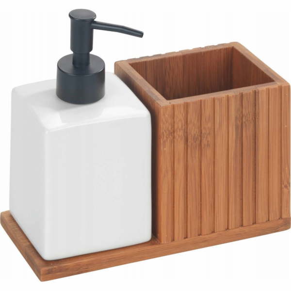 Wenko Dávkovač tekutin s bambusovým organizérem MERA