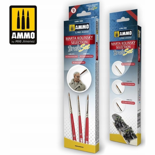 Vallejo Ammo: Sada štětců Marta Kolinsky Selection