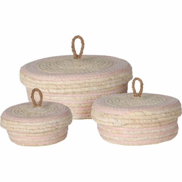 Home Styling Collection Úložné nádoby s víkem pro domácí ...