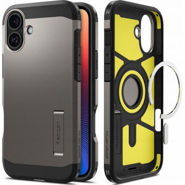 Spigen Pouzdro Tough Armor MagSafe, stříbrné - iPhone 6.7...
