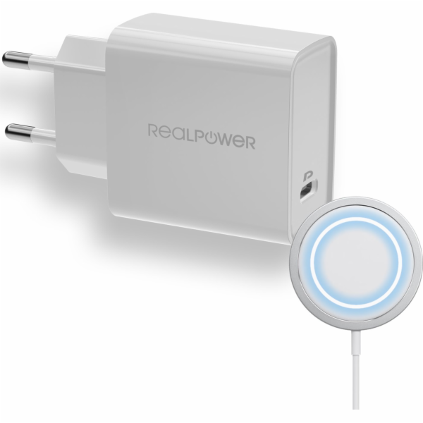 Realpower Nabíječka Nabíječka RealPower C-MagSet 20W s na...