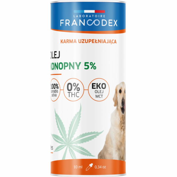 Francodex FRANCODEX PL CBD konopný olej pro psy a kočky b...