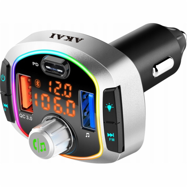 Akai FM vysílač Auto vysílač AKAI FMT-63BT
