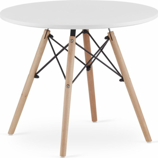 Leobert MAXI kulatý stůl 60 cm - bílý