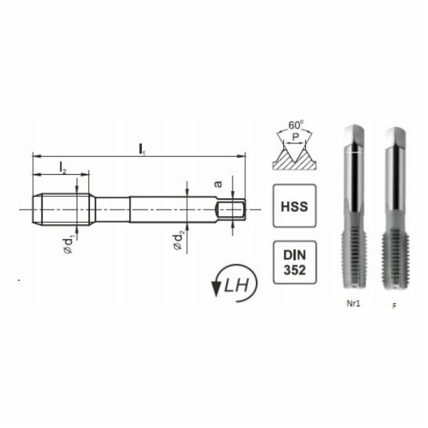 Fanar TAPS M18x1,5 NGMM/2 DIN-2181 LH (6H) HSS