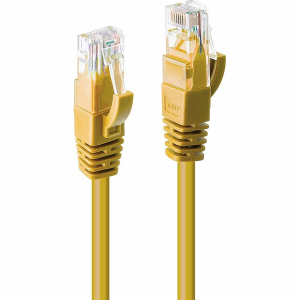 Lindy patchkabel Cat6 U/UTP žlutý 5,00 m (48065)