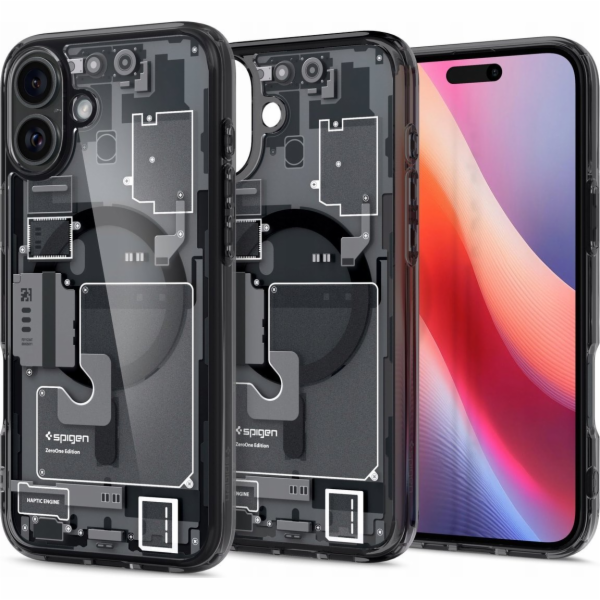 Spigen Pouzdro Ultra Hybrid MAG pro iPhone 16 MagSafe Zer...
