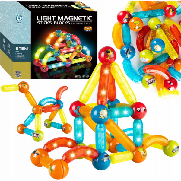 Egaleco L73H MAGNETICKÉ BLOKY SVÍTÍCÍ FLUO 52 KS