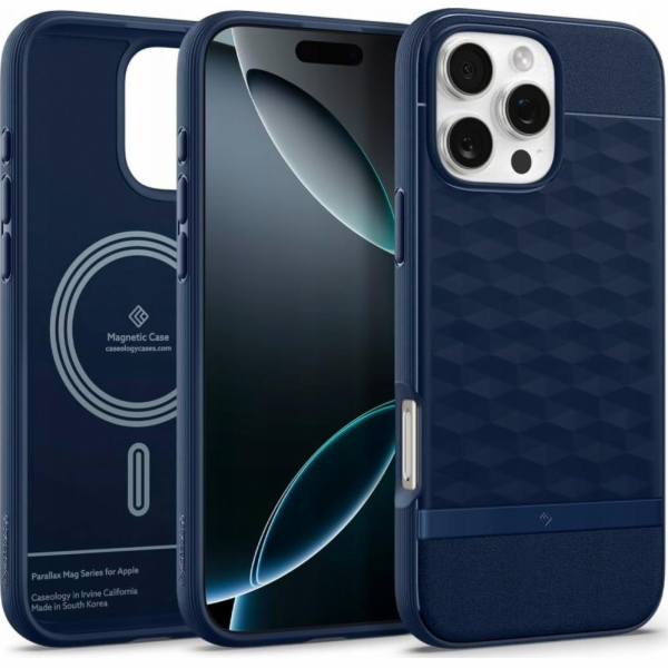 Spigen Pouzdro Caseology Parallax MagSafe, půlnoční modrá...