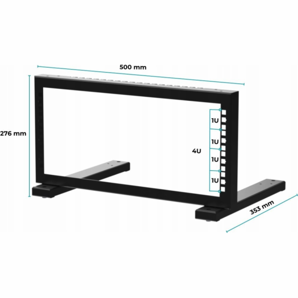 STALFLEX RACKOVÝ STOJAN STR19-4U-B STALFLEX