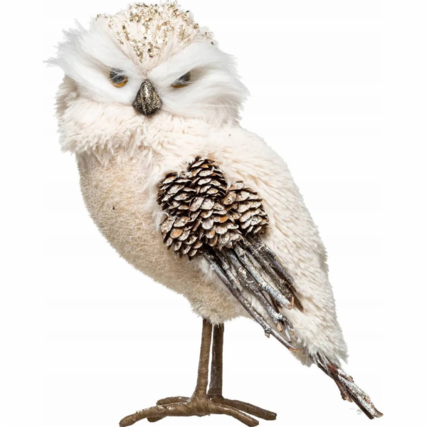 Atmosphera Figurka sovy s polyesterovým povlakem, 23 cm