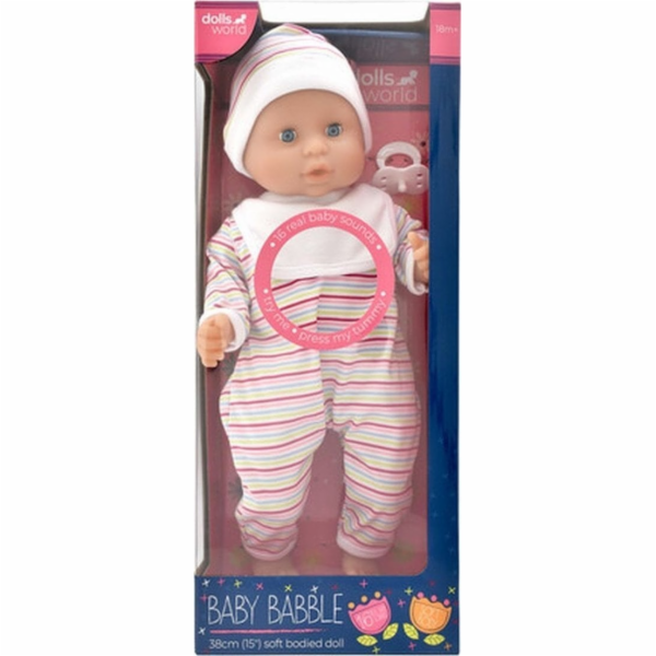 Dolls World DOLLS WORLD PANENKA BABY BABBLE 38 CM