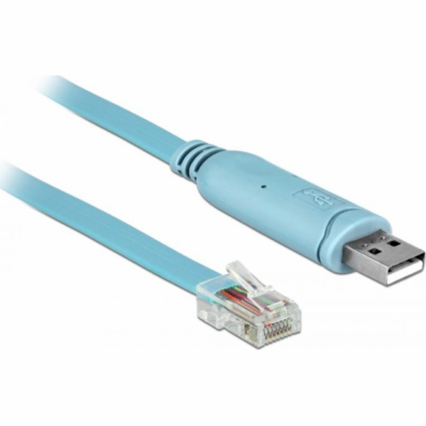 Delock DELOCK konzolový kabel RS-232, USB-A Stecker > RJ4...