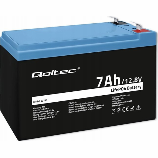 Qoltec LiFePO4 lithium-železitý fosfátový akumulátor | 12...
