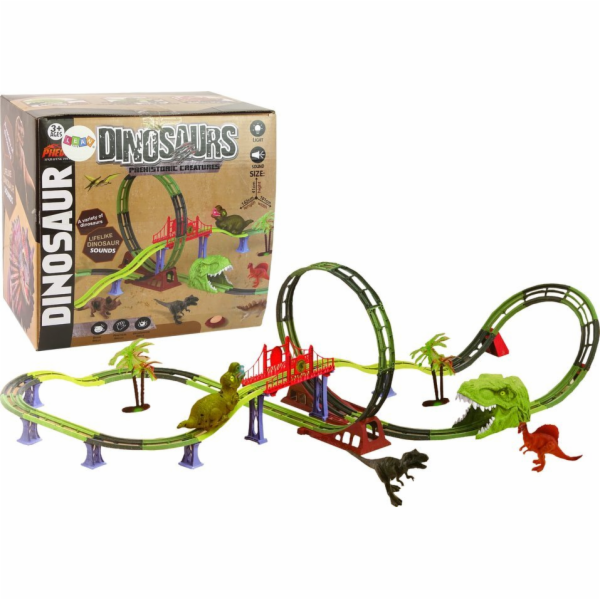 TRITON LeanToys Track Track Spiral Dinosaur Sound Light A...
