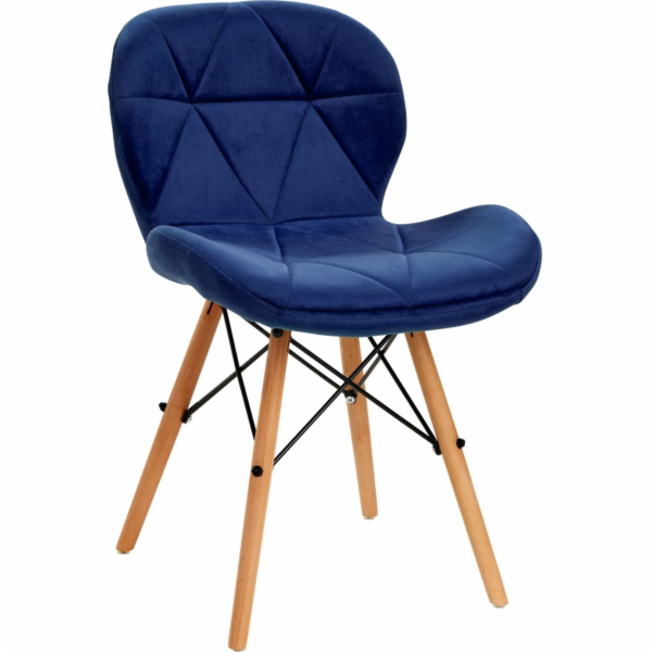 Activeshop Skandinávská židle 4Rico QS-186 sametová tmavě...