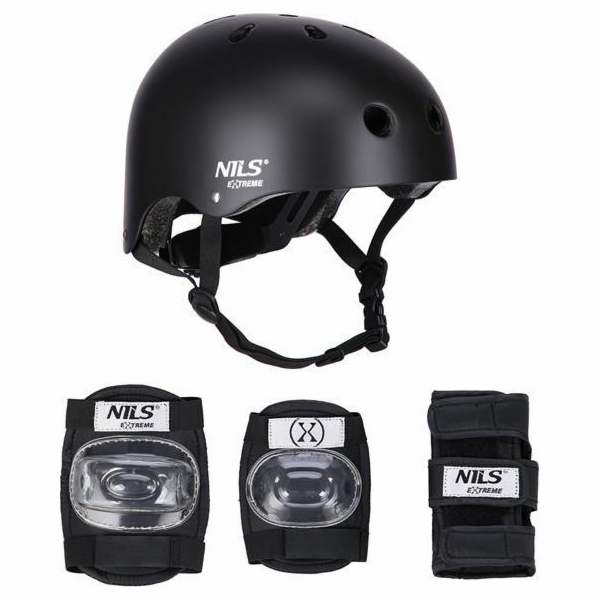 Nils Extreme Přilba MR290+H230 se sadou chráničů, černá, ...