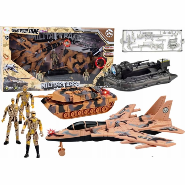LeanToys Vojenská sada Vojenský tank Protitankový vojáci ...