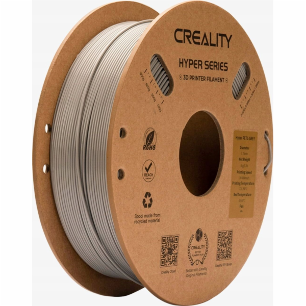 Creality Filament Hyper PETG, 1 kg, 1,75 mm, šedý (330103...