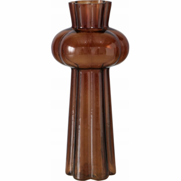 Boltze Skleněná váza z mahagonu, 25 cm