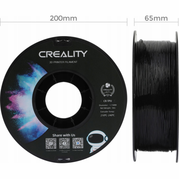 Creality Creality Filament TPU, 1 kg, 1,75 mm, černý (330...