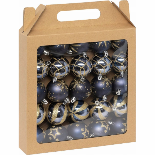 Atmosphera Sada třpytivých ozdob průměr 6 cm