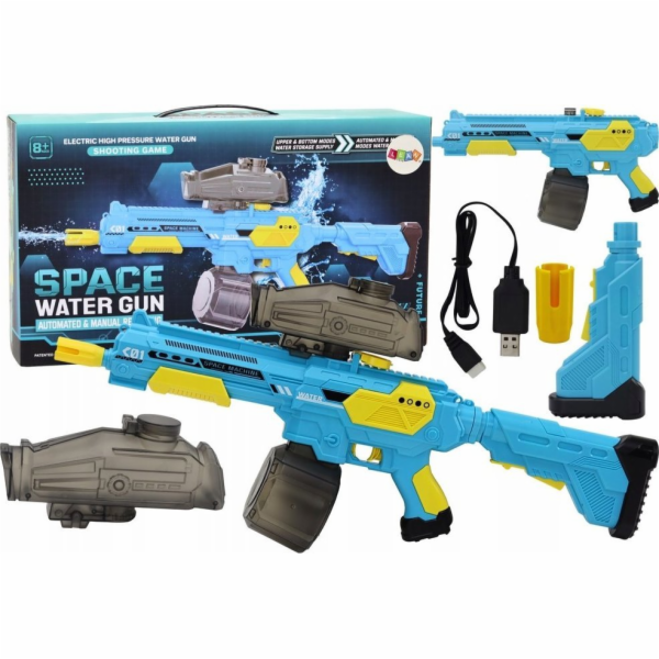 LeanToys Vodní pistole automatická puška M416, modrá baterie