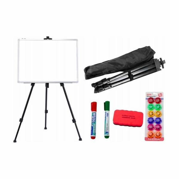 LeanToys Magnetická tabule 90x60 cm na stojanu, magnety, ...