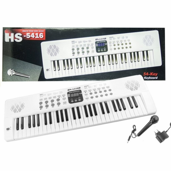 LeanToys Elektrické piano s USB mikrofonem