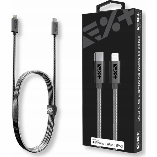 NEXT ONE Kabel USB-C - Lightning 1,2 m šedý (NEX-CO-CL-4)