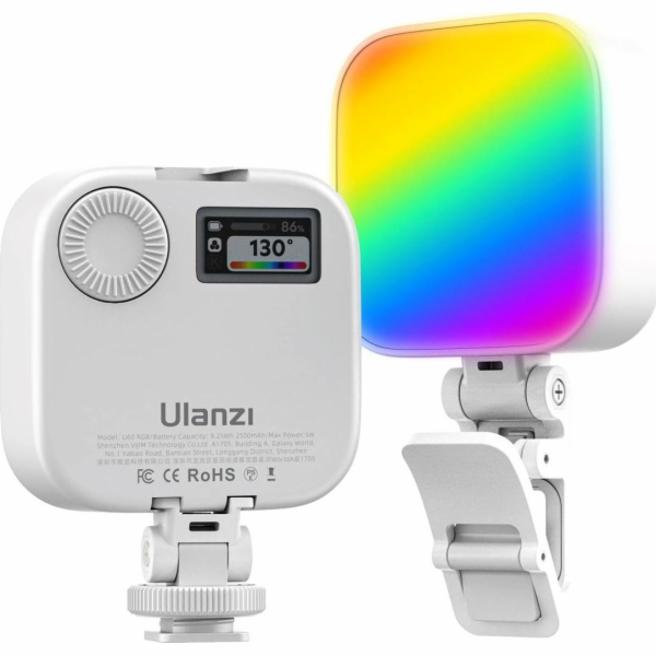 Ulanzi Studiová LED lampa U60 s baterií, RGB WB (2500 K -...