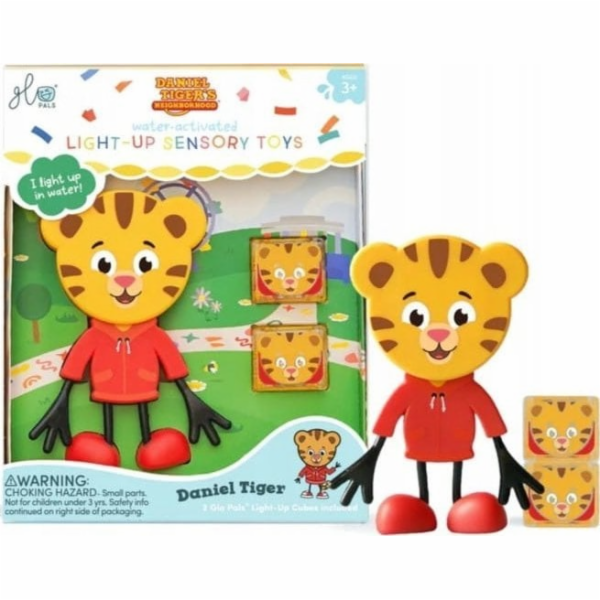 Glo Pals Glo Pals, Koupelová figurka Daniel Tygr - Sada s...