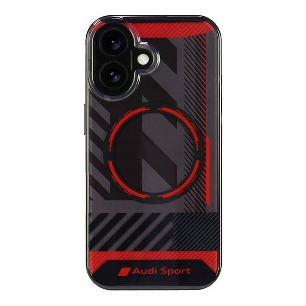 Audi Pouzdro IML Sport MagSafe pro iPhone 16 6.1 černé/če...