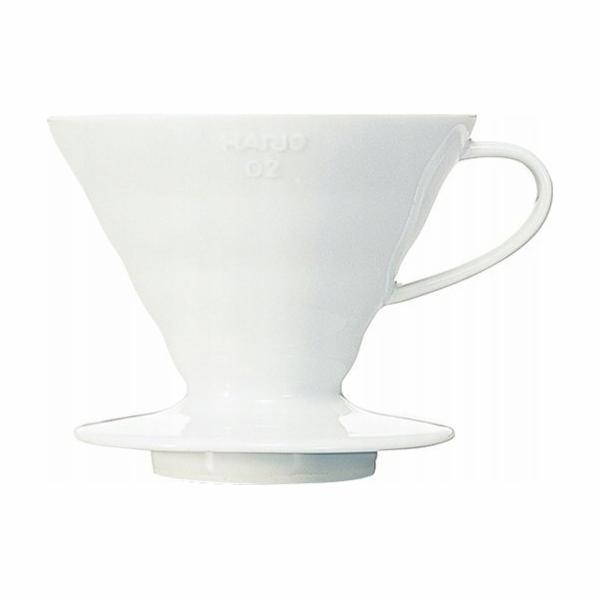 Hario Hario Keramický odkapávač V60-02 bílý