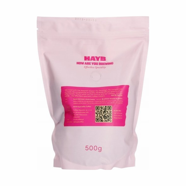 HAYB Kávová zrna HAYB - Poury přes květ 500g