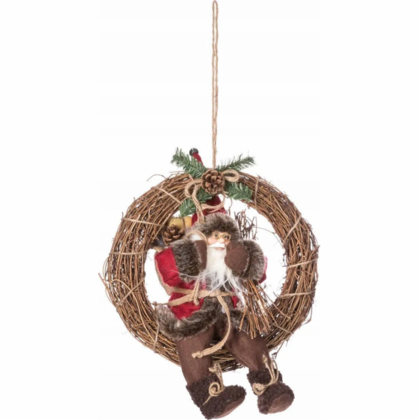 Atmosphera Vánoční dekorace Vánoční věnec se Santou Claus...