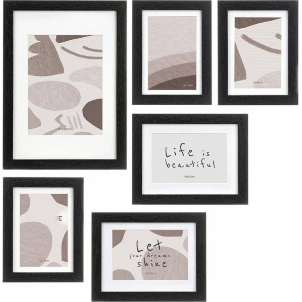 Giftdecor Fotorámečky na nástěnnou malbu, 7 rámečků různý...